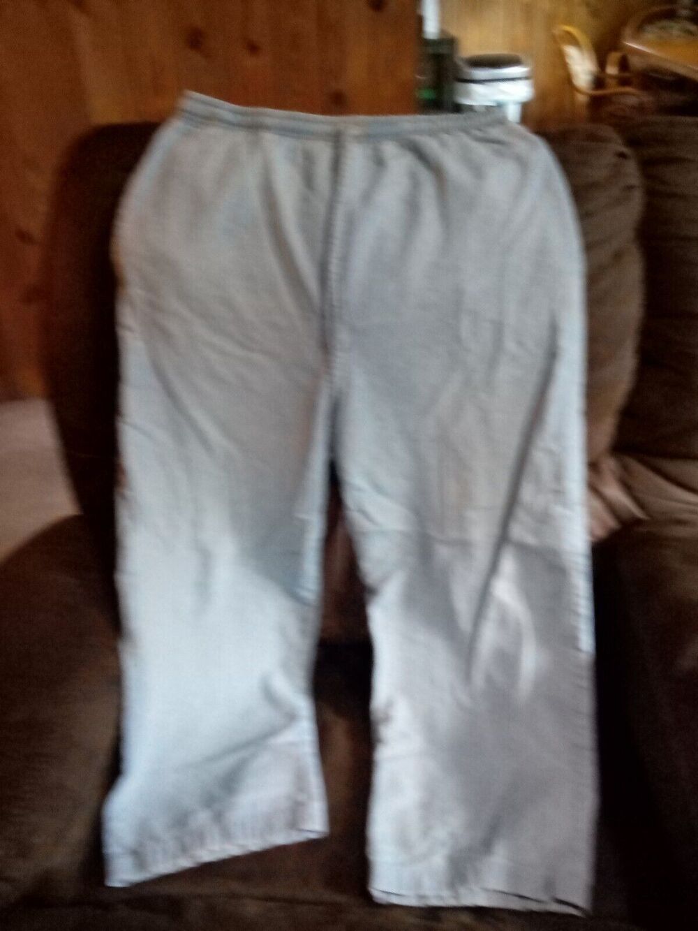 Wildflower Womens Cotton Blue Size 16-18 Elastic Waist Drawstring Pants